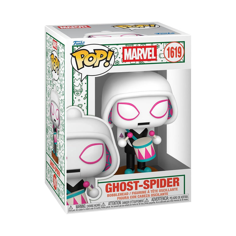 Funko POP! Marvel: Holiday - Ghost-Spider (Nutcracker) | Offizieller Fanartikel und Merch - Vinyl Sammelfigur als Regal Deko - Geschenkidee zum Geburtstag für Fans und Sammler