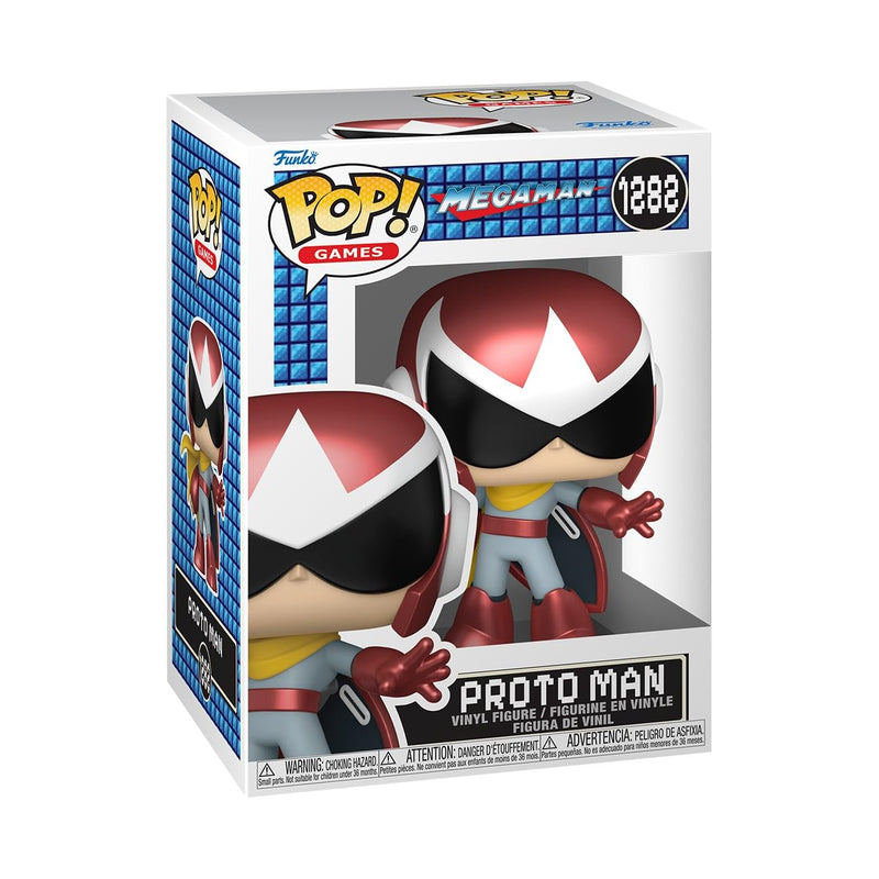 Funko POP! Games: Mega Man - Proto Man | Offizieller Fanartikel und Merch - Vinyl Sammelfigur als Regal Deko - Geschenkidee zum Geburtstag für Fans und Sammler