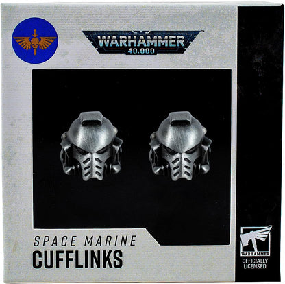 Warhammer 40.000 Space Marine Symbol Manschettenknöpfe - Offiziell lizenziertes Premium Metall Design Geschenk Schmuck, Einheitsgröße, Zink, Kein Edelstein