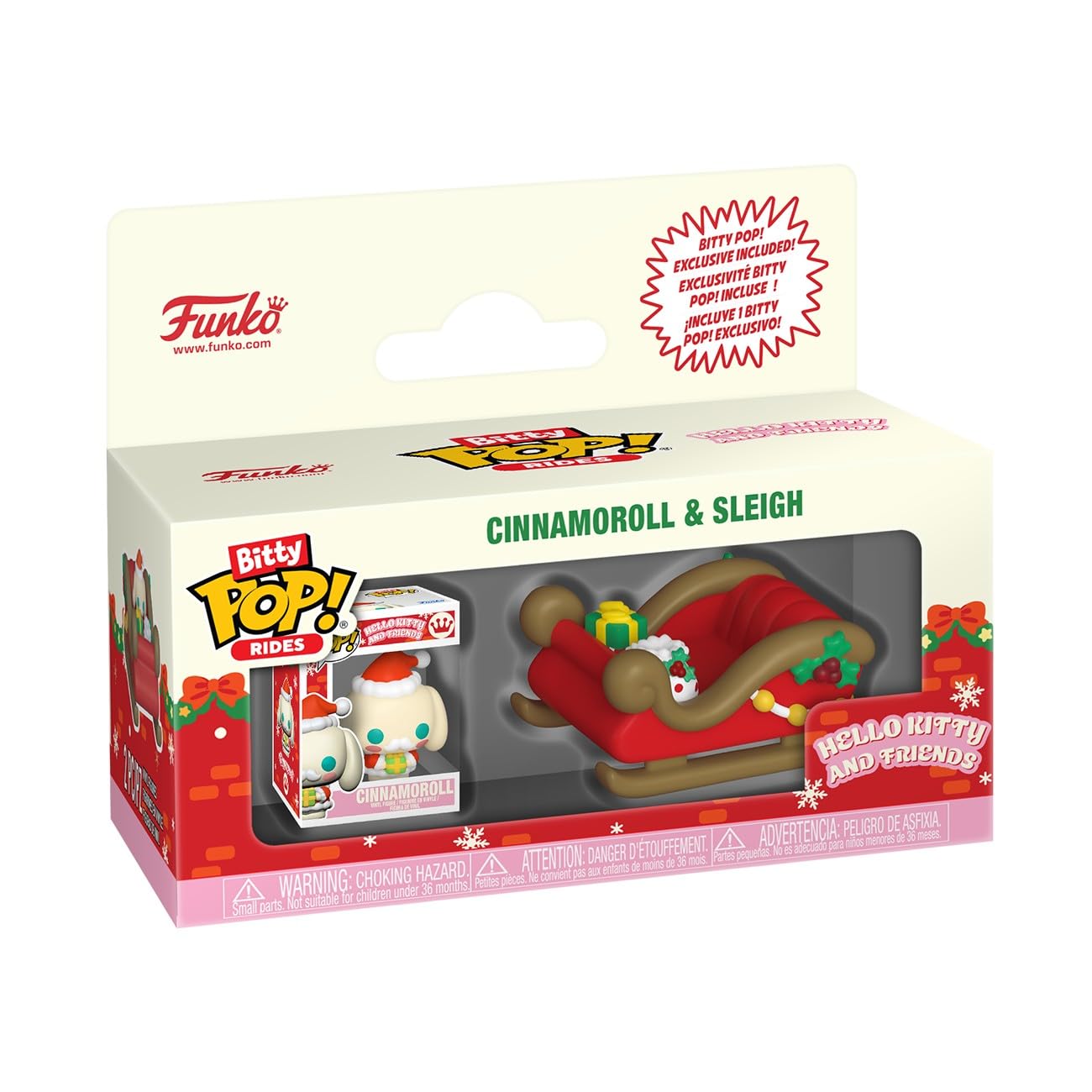 Funko Bitty POP! Ride: Hello Kitty Holiday - Slitta w/Cinnamoroll