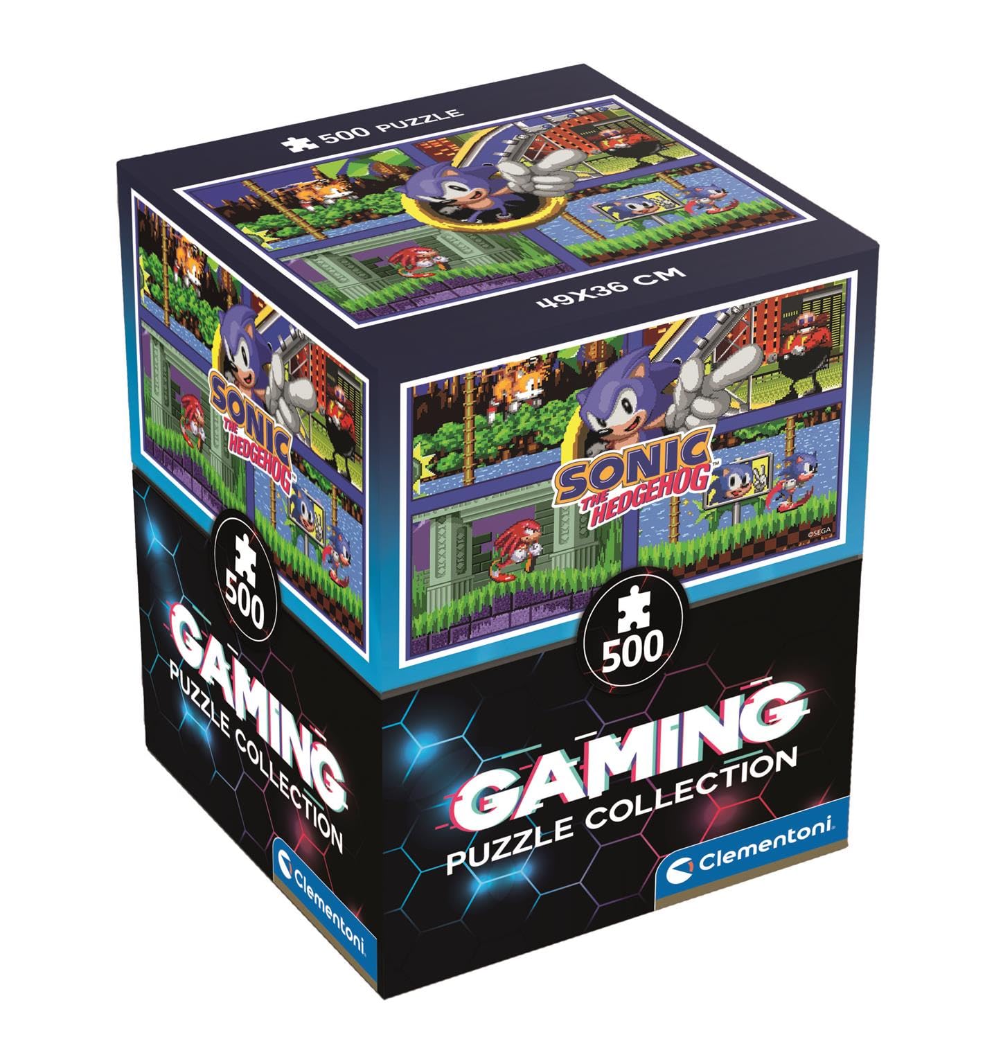 Clementoni SEGA Sonic 500 Teile | Sonic Puzzle Erwachsene in 49 x 36 cm - Puzzle Erwachsene anspruchsvoll von Clementoni 35808