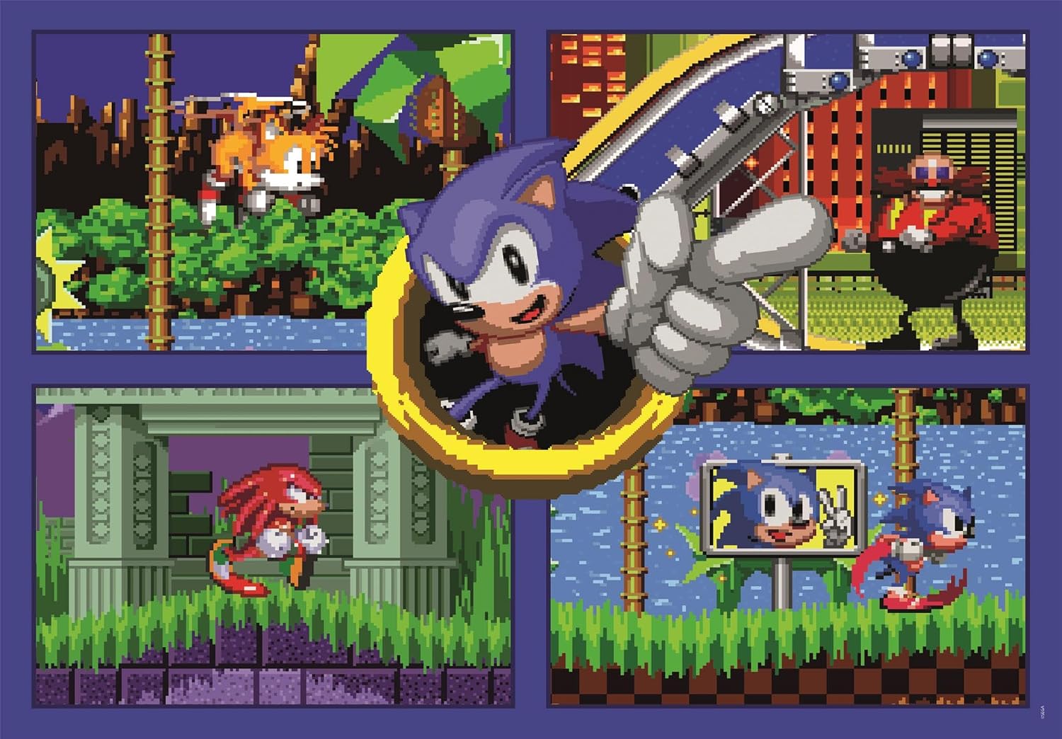 Clementoni SEGA Sonic 500 Teile | Sonic Puzzle Erwachsene in 49 x 36 cm - Puzzle Erwachsene anspruchsvoll von Clementoni 35808