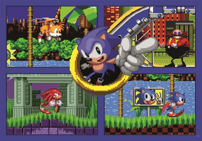 Clementoni SEGA Sonic 500 Teile | Sonic Puzzle Erwachsene in 49 x 36 cm - Puzzle Erwachsene anspruchsvoll von Clementoni 35808