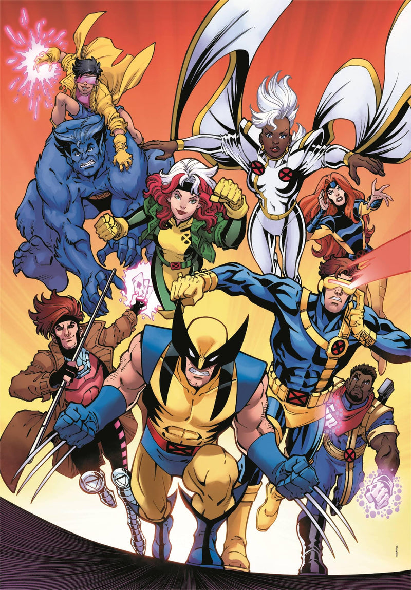 Clementoni Puzzle Marvel Xmen 1000 Stücke, Compact Box - Puzzle für Erwachsene 14-99 Jahre, Geschenk für Mann und Frau, Made in Italy, 37066