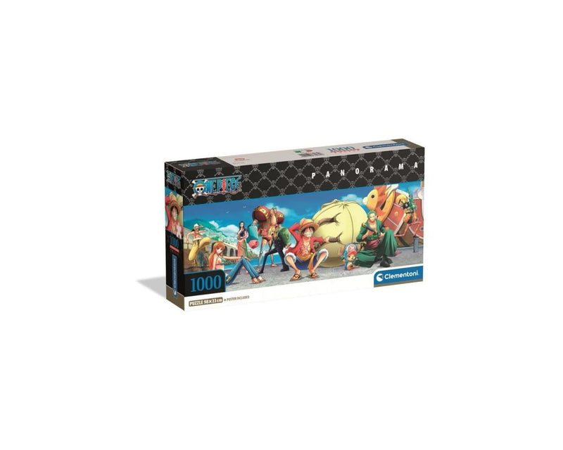 Clementoni Puzzle Panorama One Piece 1000 Stücke, Compact Box | für Erwachsene 14 - 99 Jahre, Geschenk für Mann und Frau, Made in Italy, 37075