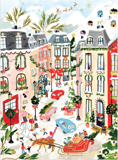Merriest Village 1000 Piece Foil Puzzle