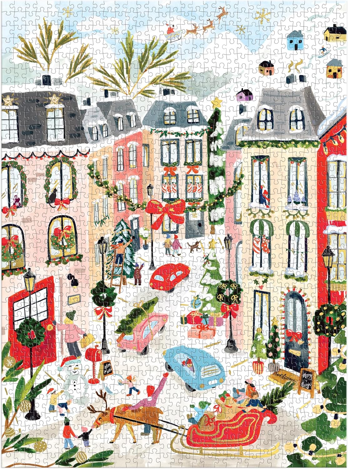 Merriest Village 1000 Piece Foil Puzzle