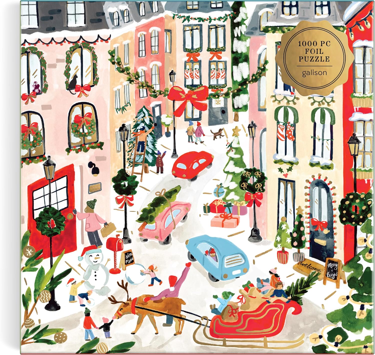 Merriest Village 1000 Piece Foil Puzzle