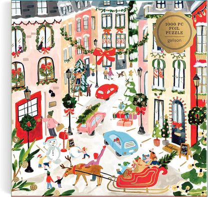 Merriest Village 1000 Piece Foil Puzzle
