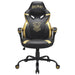 Subsonic Harry Potter - Junior gamer chair - Gaming office chair Black and gold - Official License | Official Harry Potter black & gold gamer office chair — 5cm HD foam, embroidery, ergonomic & height-adjustable rocking seat