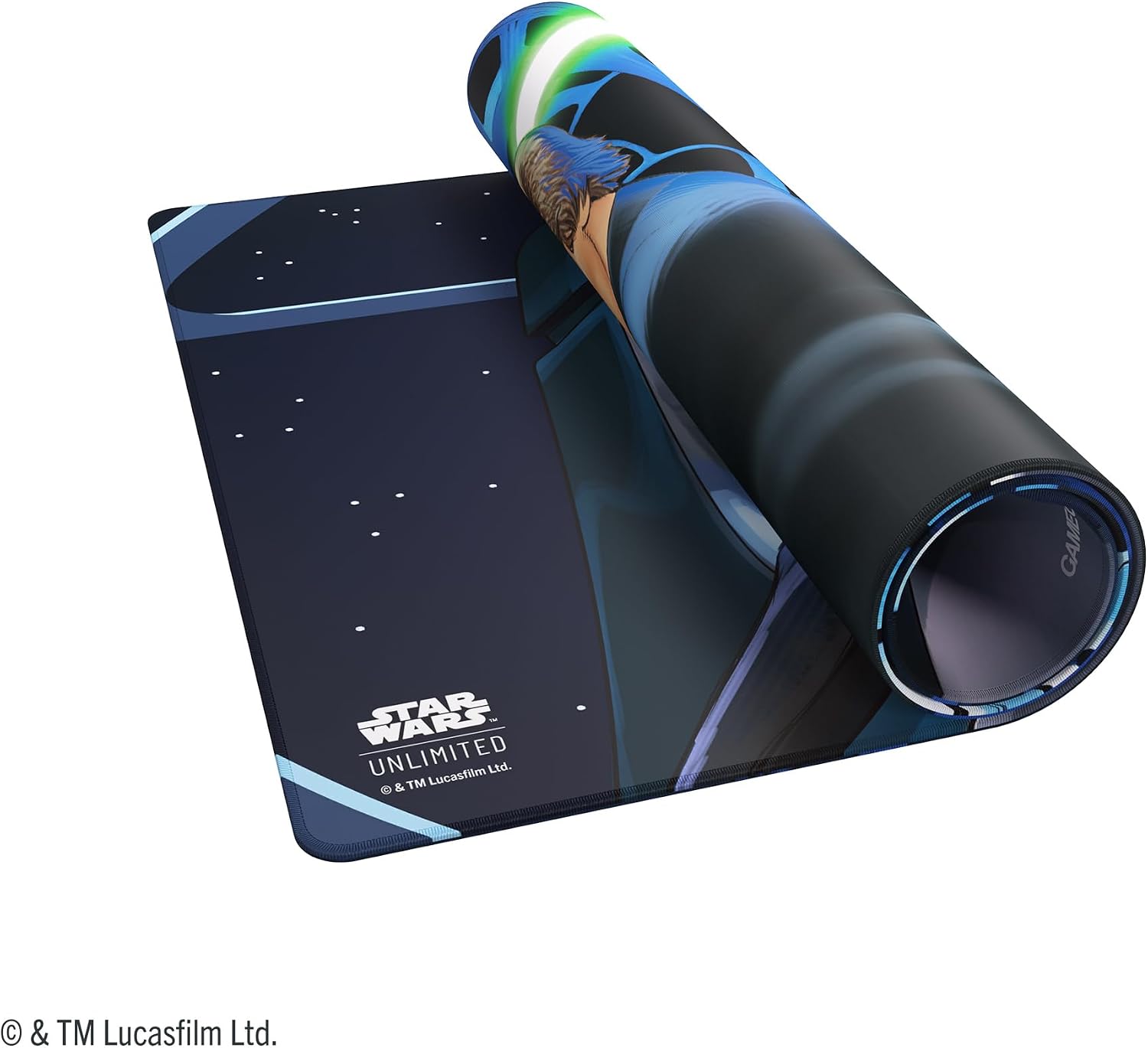 Gamegenic | Star Wars Unlimited Double-Sided Playmat - Luke vs Palpatine | A versatile double-sided mat featuring Jedi Luke Skywalker and Emperor Palpatine for epic battles.