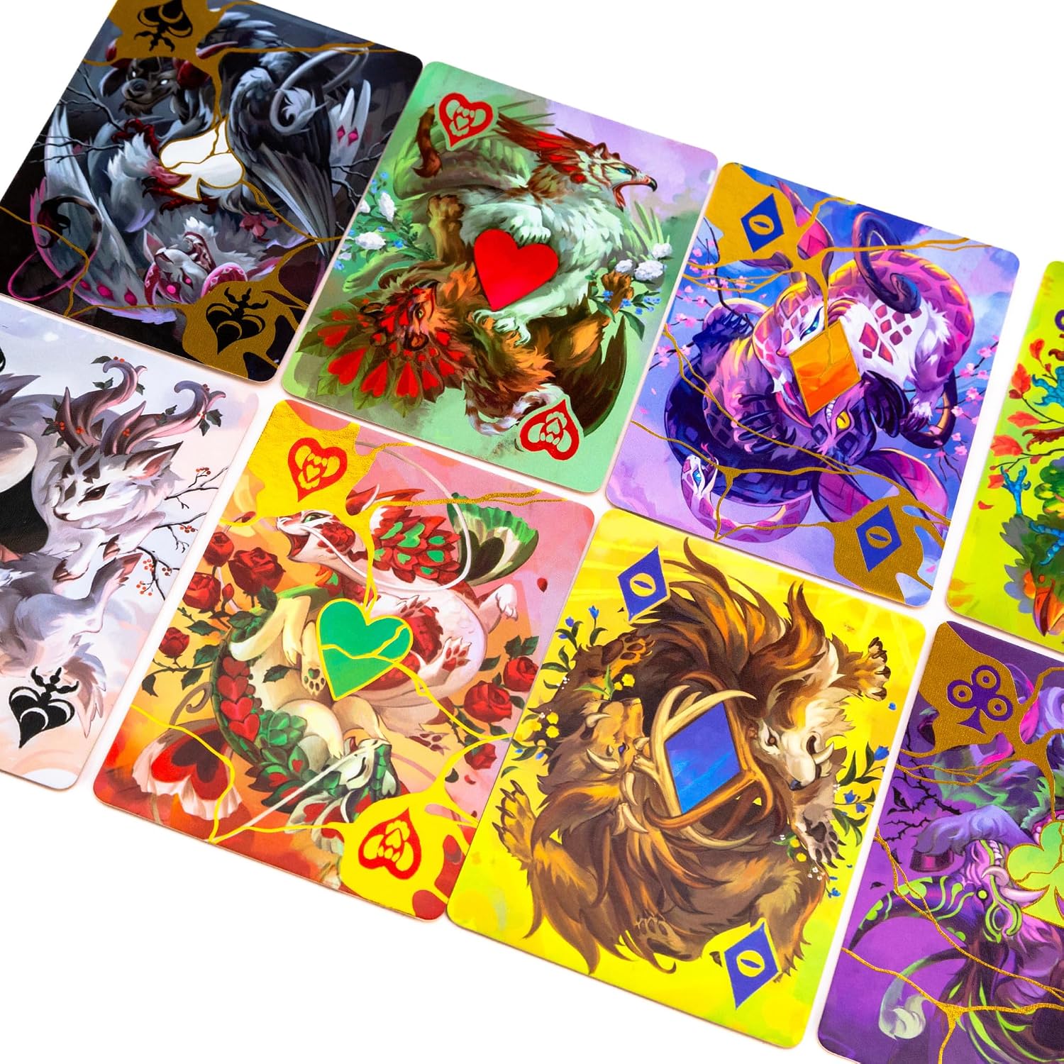 Pandasaurus Games | Beasts | Cooperative Number Climbing Suit Selection Obstacle Cards Logic Strategy Card Game | 2 To 6 Players | 20 To 30 Minutes