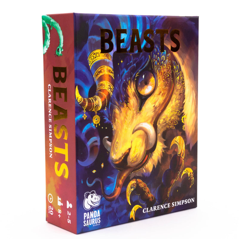 Pandasaurus Games | Beasts | Cooperative Number Climbing Suit Selection Obstacle Cards Logic Strategy Card Game | 2 To 6 Players | 20 To 30 Minutes