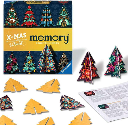 Ravensburger 22350 Collector's Memory® Christmas - The World-Renowned Memory Game with Christmas Trees to Stand Up