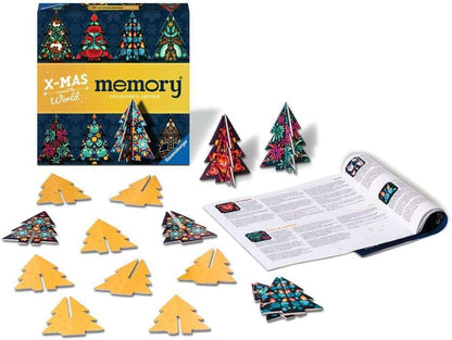 Ravensburger 22350 Collector's Memory® Christmas - The World-Renowned Memory Game with Christmas Trees to Stand Up
