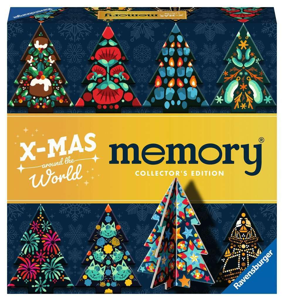 Ravensburger 22350 Collector's Memory® Christmas - The World-Renowned Memory Game with Christmas Trees to Stand Up