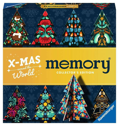 Ravensburger 22350 Collector's Memory® Christmas - The World-Renowned Memory Game with Christmas Trees to Stand Up