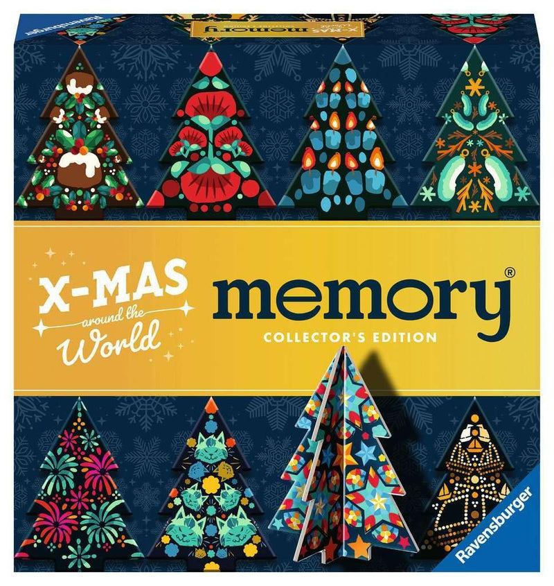 Ravensburger 22350 Collector's Memory® Christmas - The World-Renowned Memory Game with Christmas Trees to Stand Up