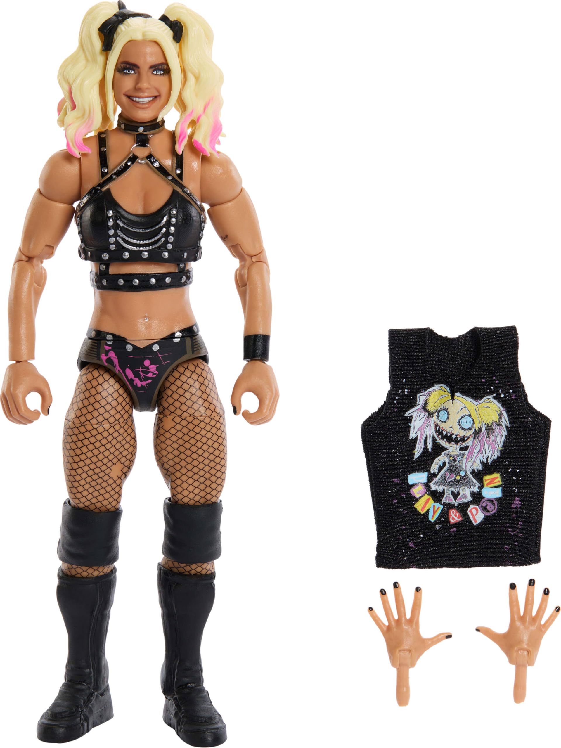 Mattel WWE Elite Alexa Bliss Action Figure & Accessories, Series #127 | WWE Action Figure, 6-inch Collectible Superstar with 25 Articulation Points & Swappable Hands