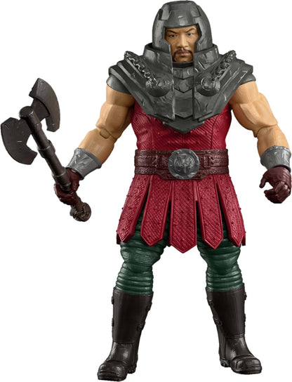 Masters of the Universe 2026 Movie Accurate Ram Man Action Figure | MOTU 5.5 Inch Hero Toy, 14 Movable Joints & Battle Axe Accessory, Jon Xue Zhang Likeness