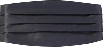 Gioberti Men's Adjustable Satin And Paisley Cummerbund Set With Formal Bow Tie and Pocket Square - Grey - One size