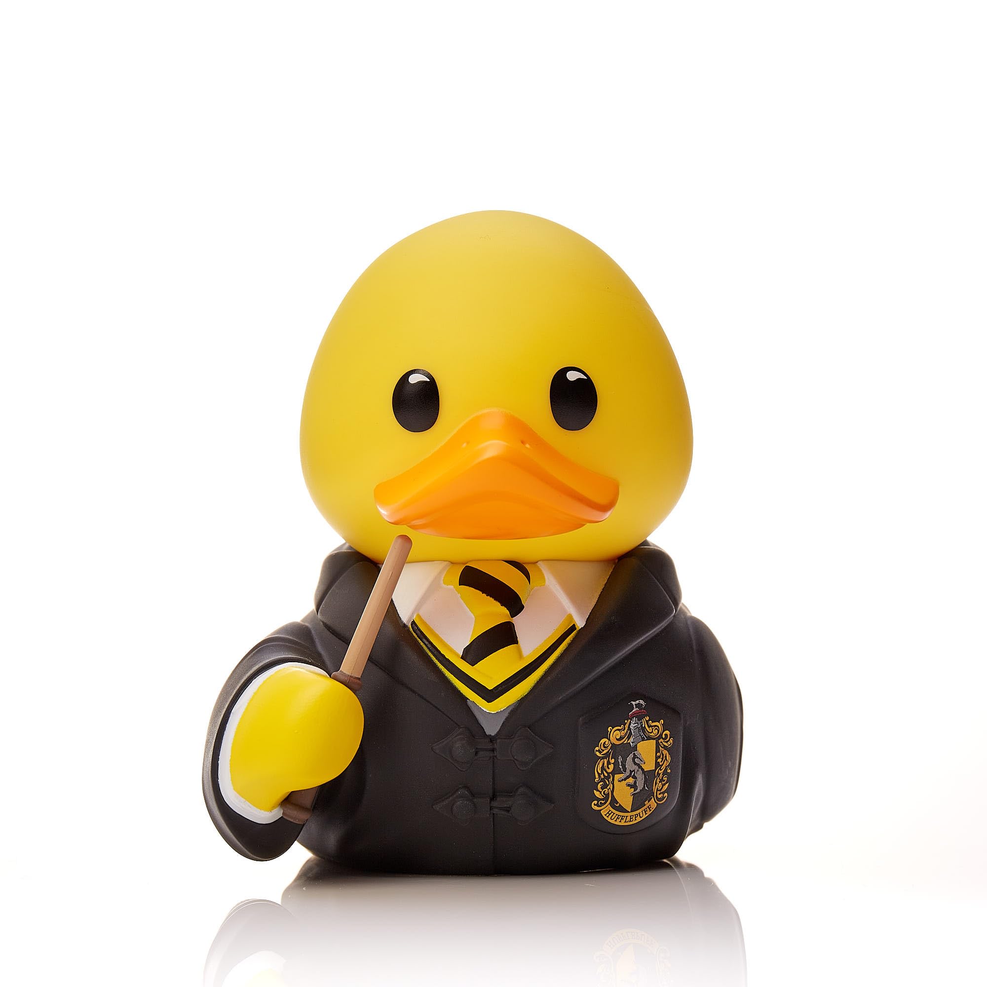 TUBBZ Harry Potter Ravenclaw Gummiente Vinyl Spielzeug Sammlerfigur 3.5cm | Offizielles Merchandise zur Harry Potter bücher, Ravenclaw Vinylfigur Ente mit Zauberstab & Badewanne.Geschenk & dekor