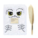 Blue Sky Studios Harry Potter Hedwig Notizbuch & Federstift Set Flauschige Eule Thema Notizblock Schreiben Geschenkset für Harry Potter Fans