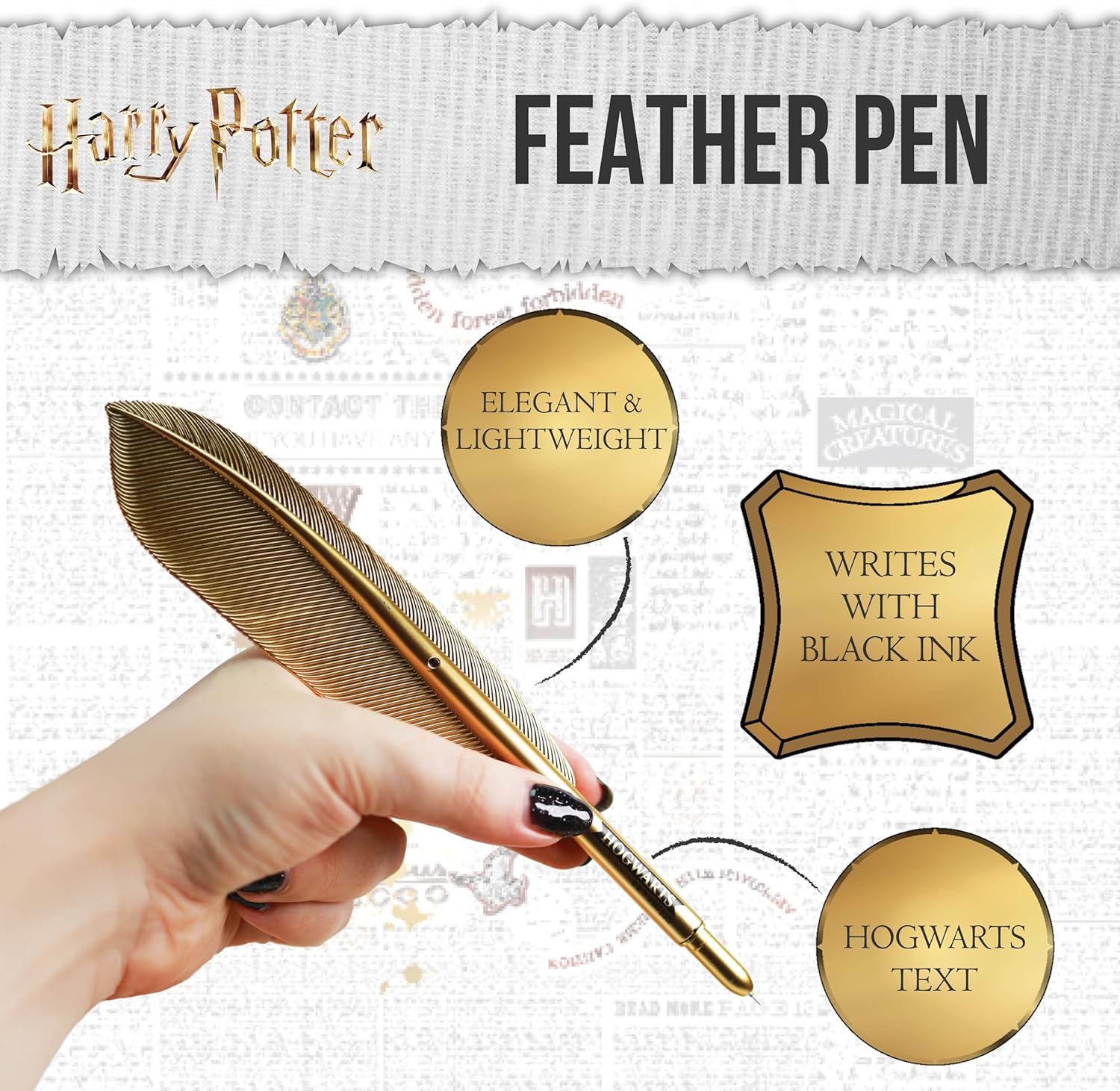 Blue Sky Studios Harry Potter Hedwig Notizbuch & Federstift Set Flauschige Eule Thema Notizblock Schreiben Geschenkset für Harry Potter Fans