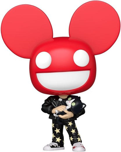 Funko POP! Rocks: Deadmau5 - Deadmau5 with Cat | Gadget Ufficiale - Personaggio in Vinile da Collezione da Esporre - Idea Regalo Compleanno per Fan e Collezionisti