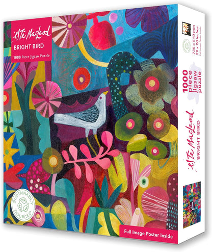 Adult Sustainable Jigsaw Puzzle Esté MacLeod: Bright Bird: 1000-pieces. Ethical, Sustainable, Earth-friendly