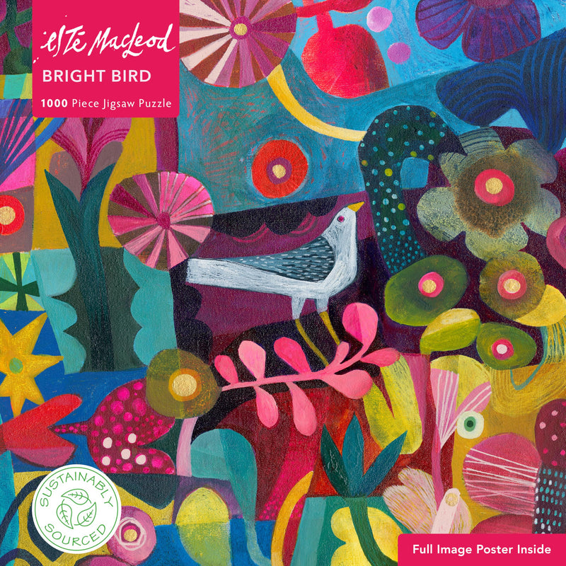 Adult Sustainable Jigsaw Puzzle Esté MacLeod: Bright Bird: 1000-pieces. Ethical, Sustainable, Earth-friendly