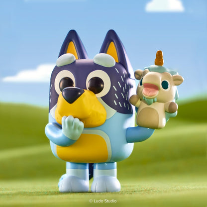 Funko POP! Animation: Bluey - Bandit with Unicourse | Official Merch - Collectable Vinyl Figurine for Shelf Display - Birthday Gift Idea for Fans and Collectors