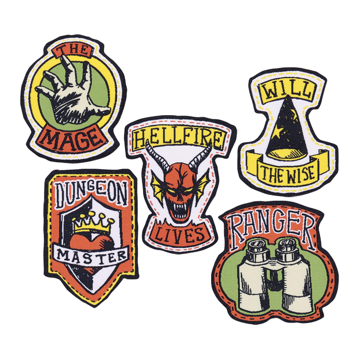 Stranger Things Fabric Patches 5-Pack