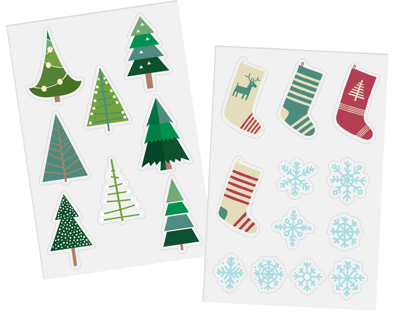 Folat: Window Stickers Winter Holly Jolly 20 Pieces