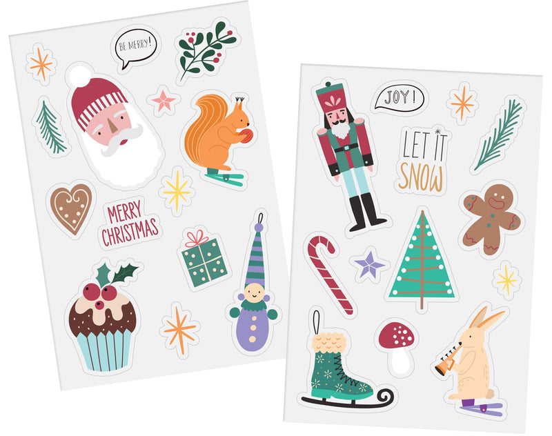 Folat: Window Stickers Christmas Symbols Holly Jolly
