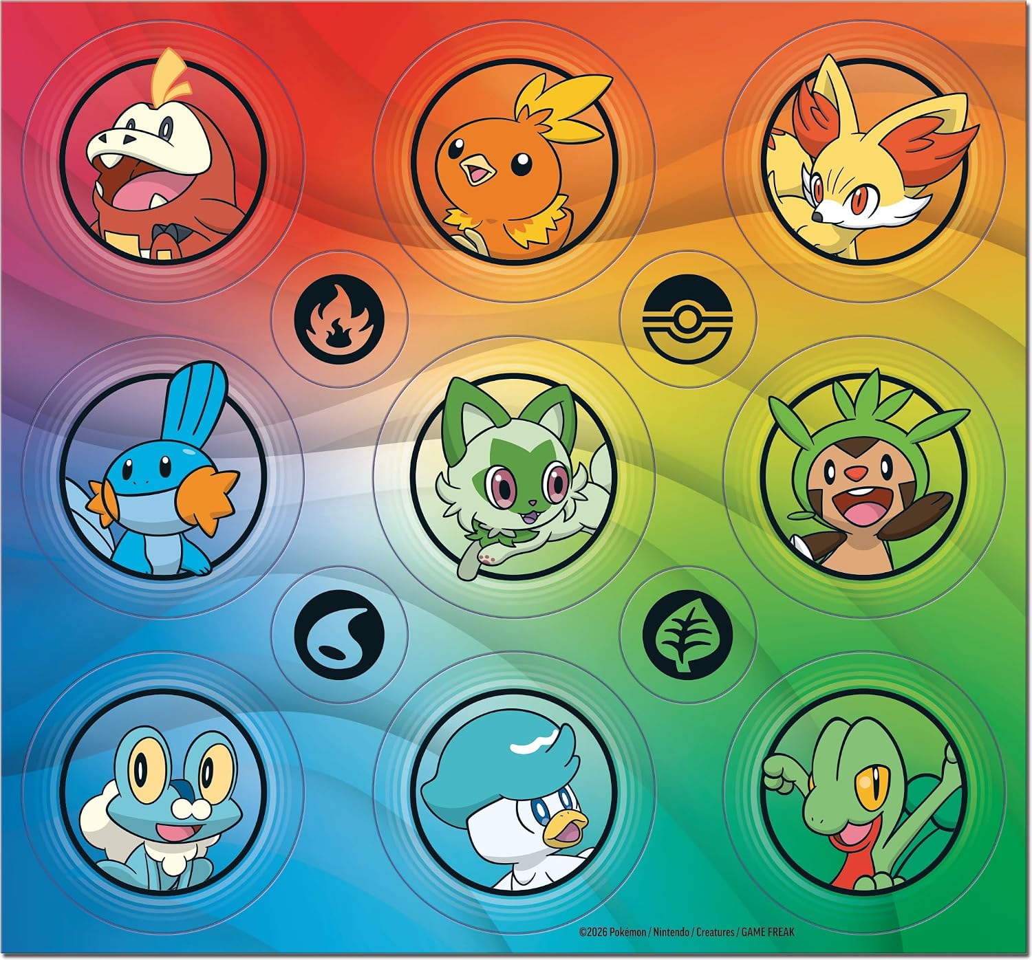 Pokémon-Sammelkartenspiel: Illustrations-Kollektion Erste Partner: Serie 3 (3 Promokarten, 2 Boosterpacks und 1 Stickerbogen