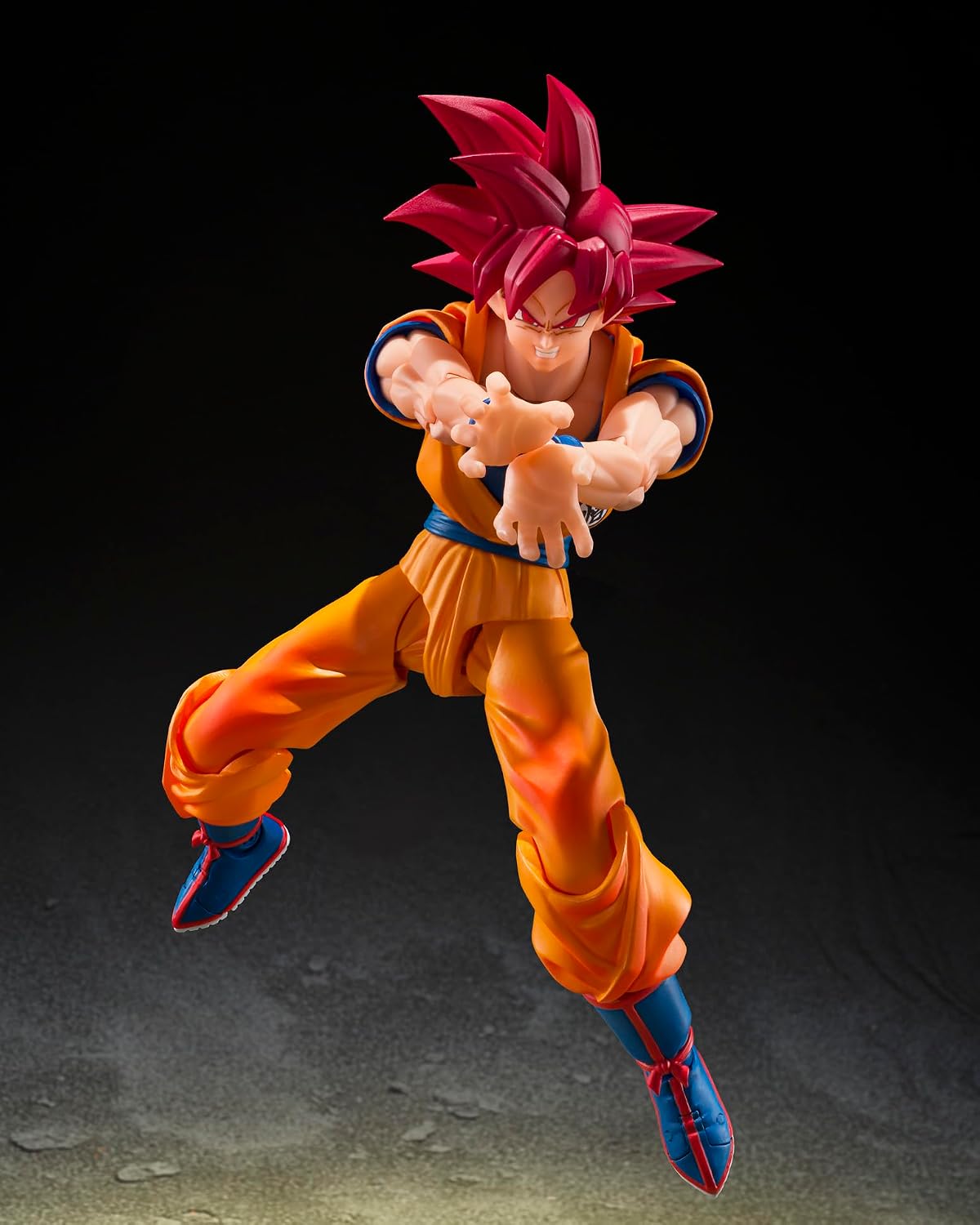 TAMASHII NATIONS - Dragon Ball Super - Super Saiyan God Son Goku (God Aura) S.H.Figuarts Action Figure | Dragonball Super 6 Inch Action Figure S.H. Figuarts