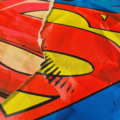 SUBSONIC - Superman XXL-Mauspad 90x40 cm | Offizielle Lizenz, Schreibtischunterlage mit glatter Oberfläche für Maussensoren, rutschfeste Basis und genähte Kanten
