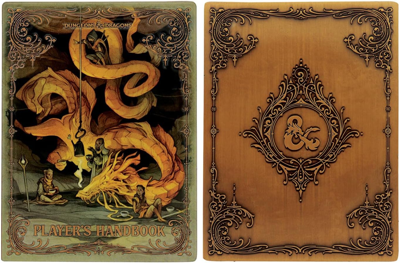 FaNaTtik Manuale del giocatore di Dungeons & Dragons Lingotto di metallo con copertina alternativa - Edizione limitata (5.000), da collezione ufficiale D&D, finitura color oro antico, numerato