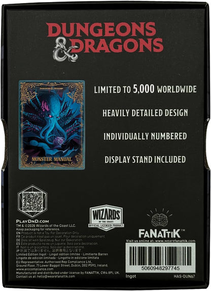 Dungeons & Dragons - Lingotto di copertina alternativo manuale mostro - Edizione limitata