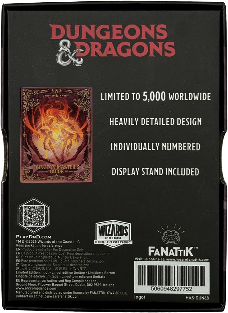 Dungeons & Dragons Ingot Dungeon Masters Guide Alternate Cover Limited Edition