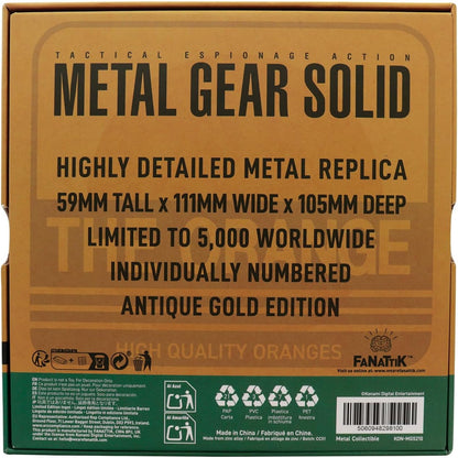 FaNaTtik Metal Gear Solid 2 - Mini scatola di cartone in edizione limitata, pezzo numerato singolarmente