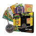 FaNaTtik Teenage Mutant Ninja Turtles Cowabunga Gift Set – Official TMNT Merchandise with Pizza Keyring, Pin Badge & Playing Cards – Retro Collectible Gifts for Fans & Gamers