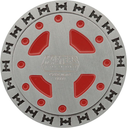 FaNaTtik Masters of the Universe He-Man - Moneta da collezione in edizione limitata, con licenza ufficiale MOTU, numerata individualmente, limitata a 5.000 in tutto il mondo, 38 mm