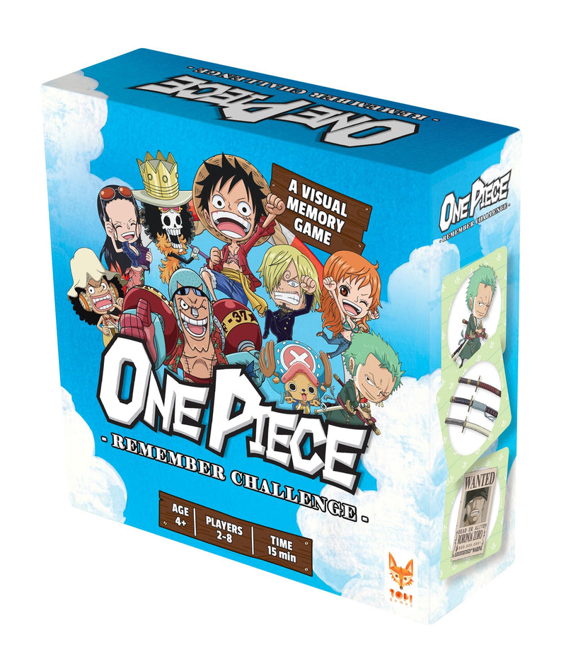 Topi Games | One Piece: Remember Challenge | Memory Card Game, One Piece Family Matching Game With Official Artwork | 2 To 8 Players | 10 Minutes