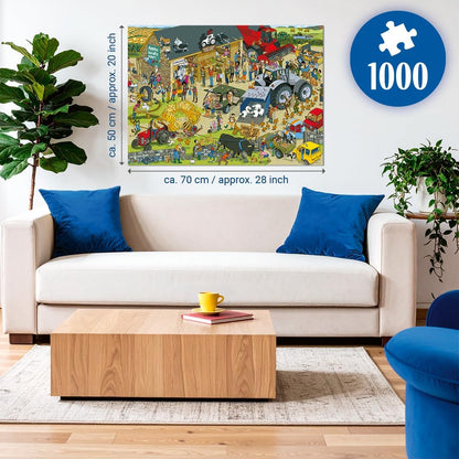 Diddly Squat Farm 1000pc SEP | Iconica scena della serie TV Clarkson's Farm, qualità premium, perfetta vestibilità ad incastro, età 14+