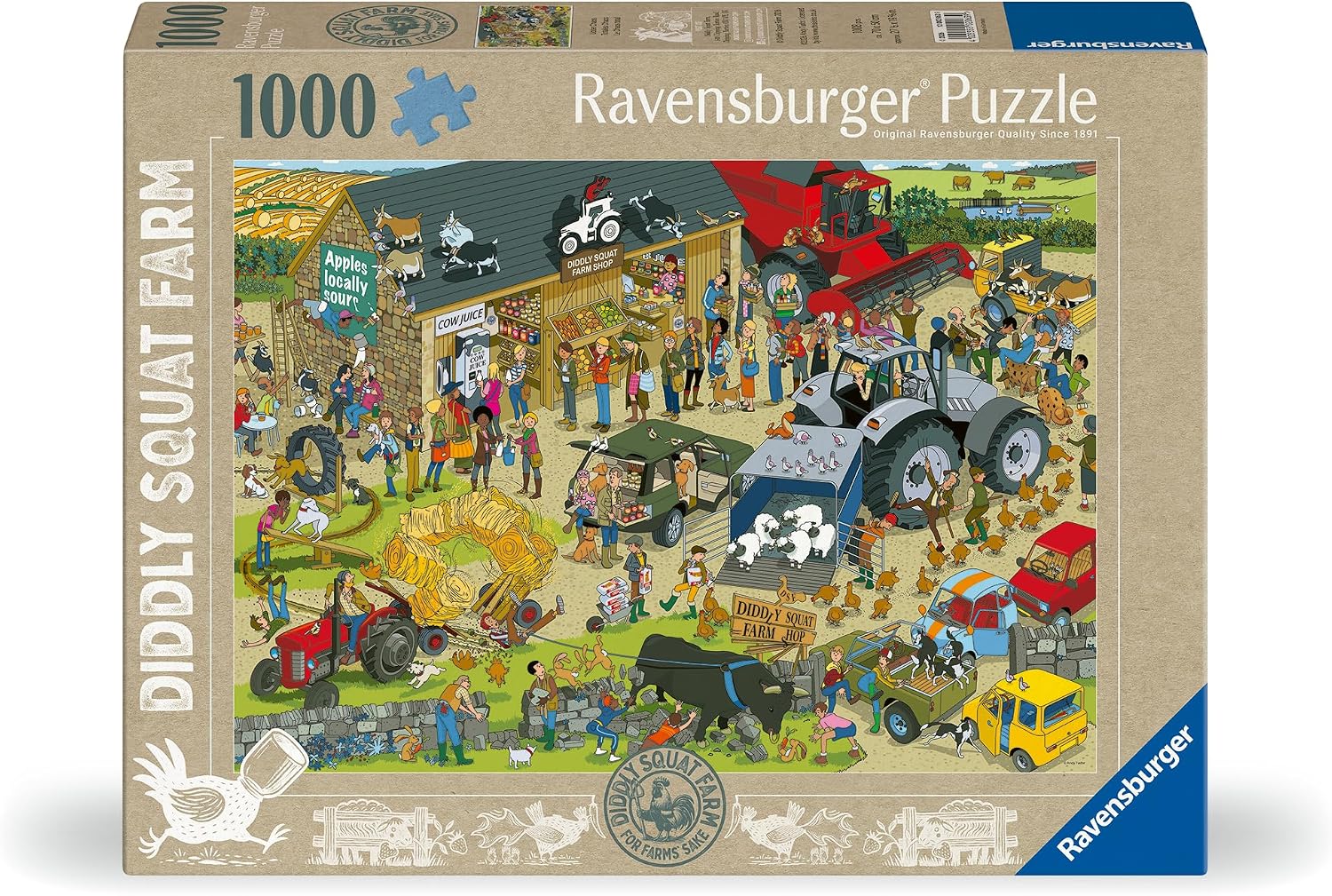 Diddly Squat Farm 1000pc SEP | Iconica scena della serie TV Clarkson's Farm, qualità premium, perfetta vestibilità ad incastro, età 14+
