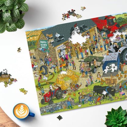Diddly Squat Farm 1000pc SEP | Iconica scena della serie TV Clarkson's Farm, qualità premium, perfetta vestibilità ad incastro, età 14+