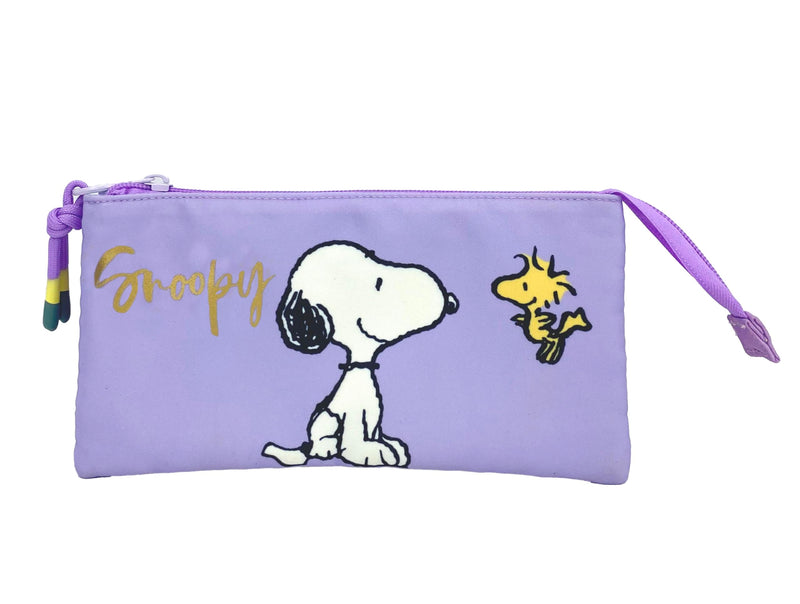 CyP Brands-Snoopy, Pencil Case, Pencil Case, School Supplies, Preschool, Light Waves, Blue, Official Product, berry, One Size