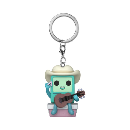Funko POP! Keychain: Adventure Time - Cowboy BMO w/Guitar Novelty Keyring - Collectable Mini Figure - Stocking Filler - Gift Idea - Official Merchandise - Backpack Decor